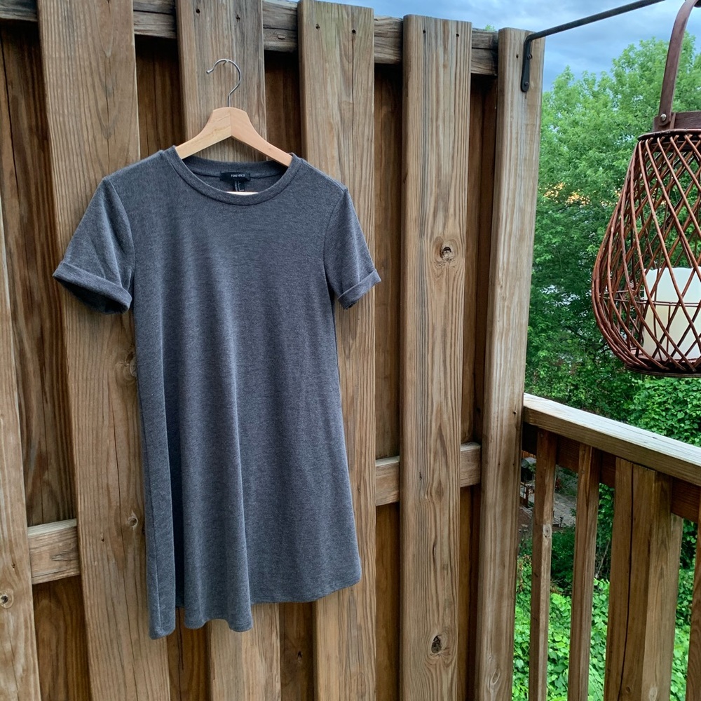 Forever 21 Gray Swing Mini Dress